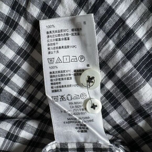 Tommy Bahama Shirt Mens Medium Gray Island Modern Fit Reverse Print Plaid Aloha - Picture 13 of 14